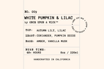 No. 009 | White Pumpkin & Lilac ✦ Autumn Collection