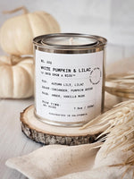 No. 009 | White Pumpkin & Lilac ✦ Autumn Collection