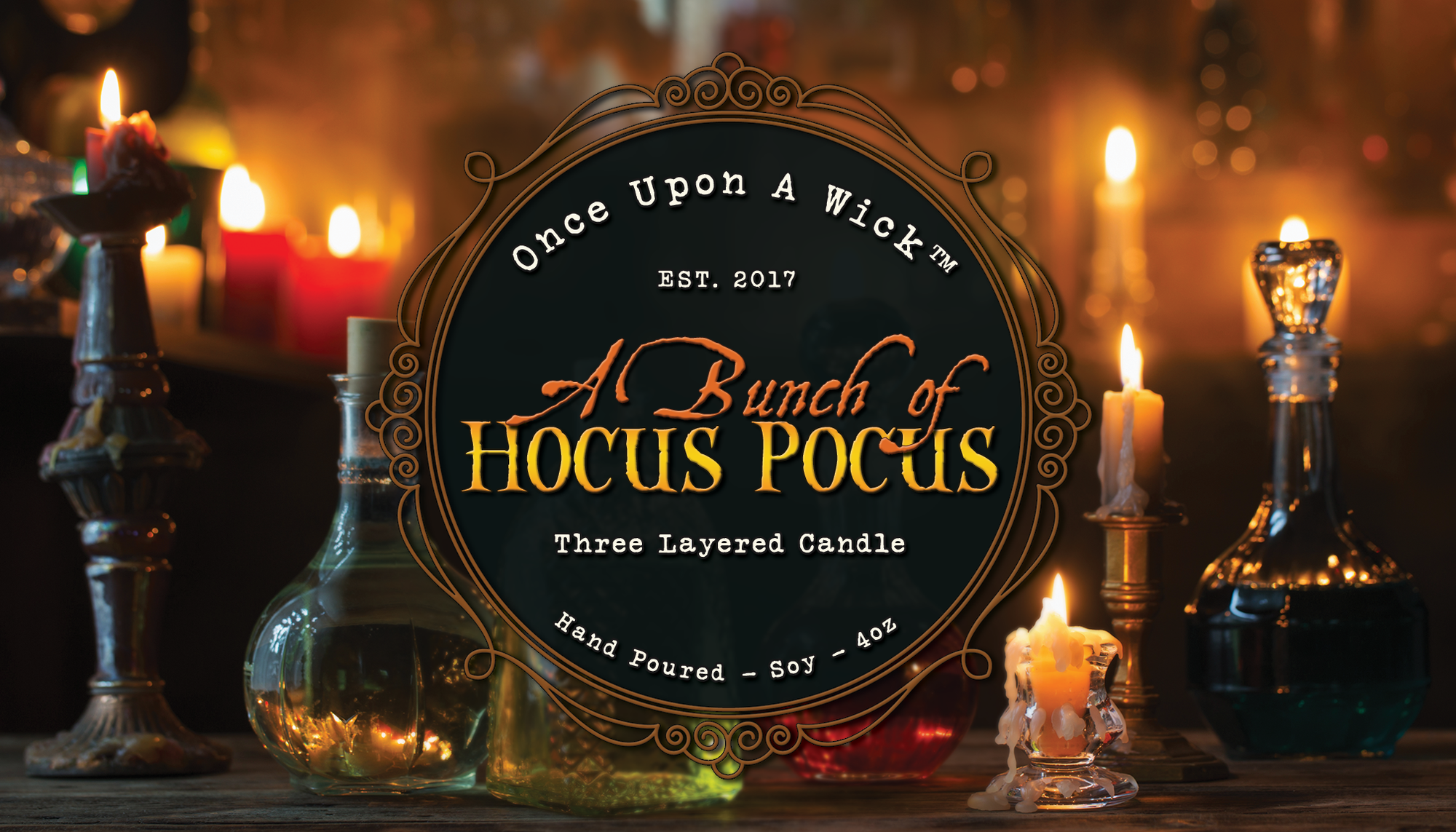 A Bunch of Hocus Pocus | Triple Layered Candle | Hocus Pocus Inspired